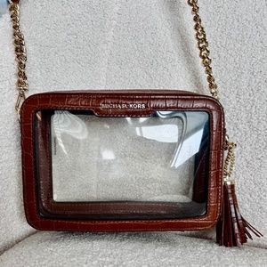 Michael Kors "Ginny" Clear Crossbody